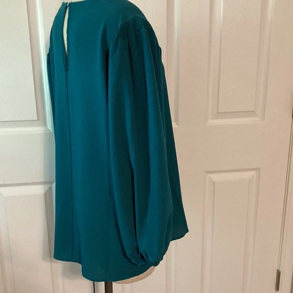 Blue Rain Green Blouse XL - Picture 6 of 15